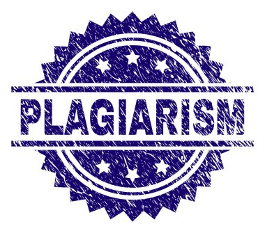 Grunge intihal damga mühür dokulu