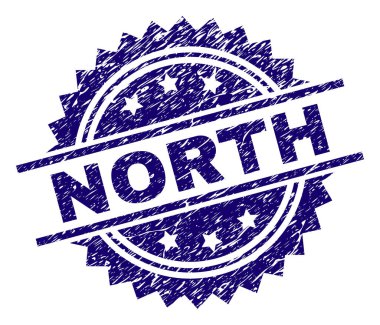 Grunge Kuzey damga mühür dokulu