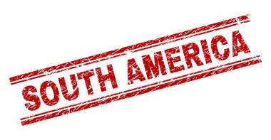 Grunge Güney Amerika damga mühür dokulu