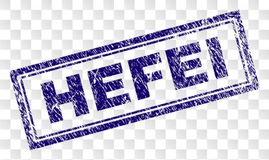 Grunge Hefei dikdörtgen damgası