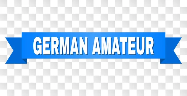 Blauwe streep met de tekst van de Duitse Amateur — Stockvector