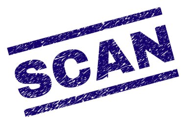 Dokulu tarama damga mühür çizik