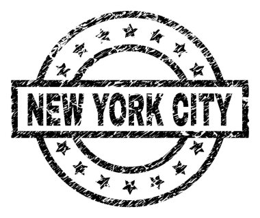 New York City damga mühür grunge dokulu