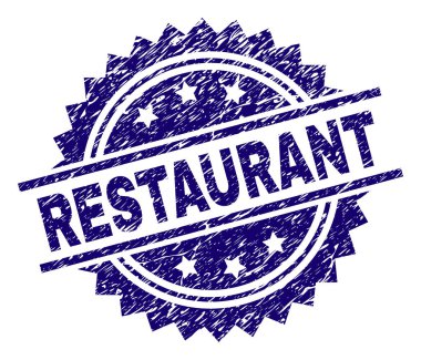 Grunge Restoran damga mühür dokulu
