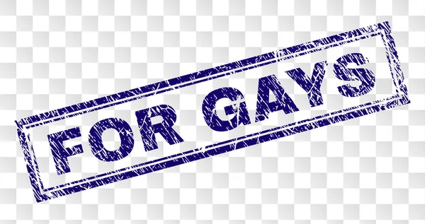 Grunge για τους ομοφυλόφιλους σφραγίδα ορθογωνίου — Διανυσματικό Αρχείο