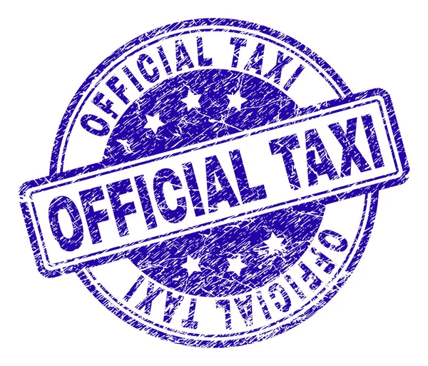 Grunge texturierte offizielle Taxistempel Siegel — Stockvektor