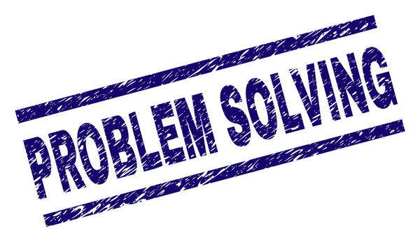 Sello de sello de solución de problema texturizado Grunge — Vector de stock