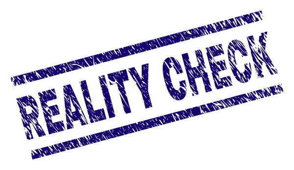 Cetakan Segel Reality Check Dengan Gaya Grunge Cetakan Karet Vektor - Stok Vektor