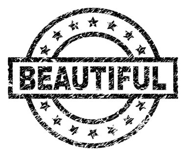 Grunge güzel damga mühür dokulu