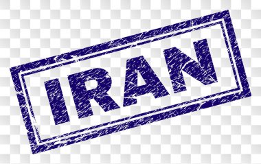 Çizik Iran dikdörtgen damgası