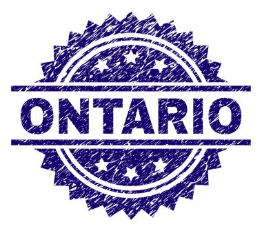 Grunge Ontario damga mühür dokulu