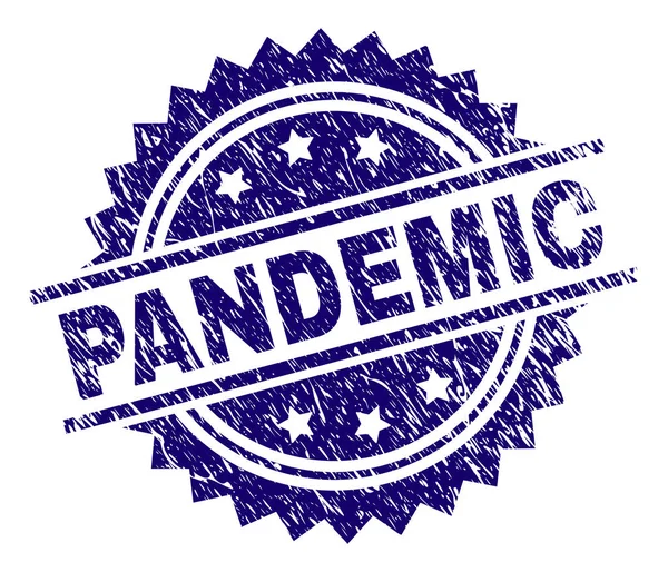 Segel Stamp PANDEMIC Tergores - Stok Vektor