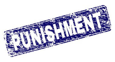 Yuvarlatılmış dikdörtgen damga grunge ceza çerçeveli