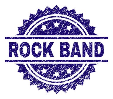 Grunge Rock Band damga mühür dokulu