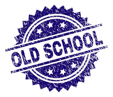 Dokulu eski okul damga mühür çizik