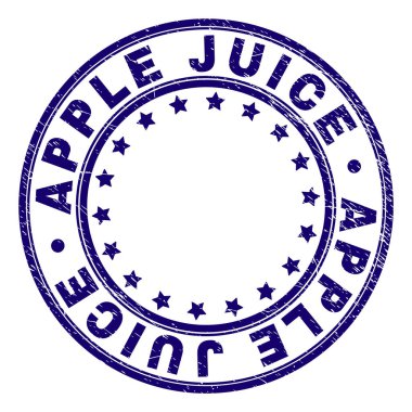 Grunge elma suyu damga mühür yuvarlak dokulu