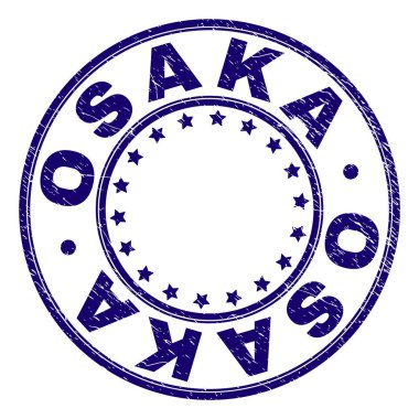 Damga mühür yuvarlak çizik dokulu Osaka