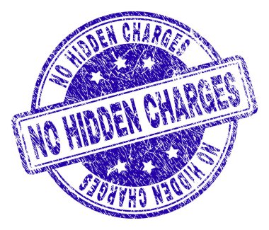Hiçbir gizli ücretler damga mühür grunge dokulu