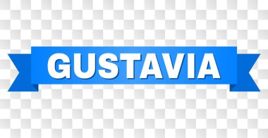 Mavi bant Gustavia açıklamalı alt yazılı