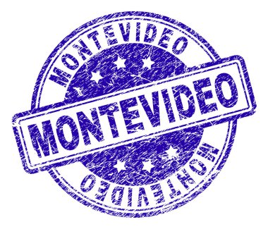 Dokulu Montevideo damga mühür çizik