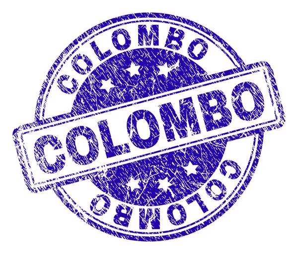 Grunge Texturé COLOMBO Stamp Seal — Image vectorielle