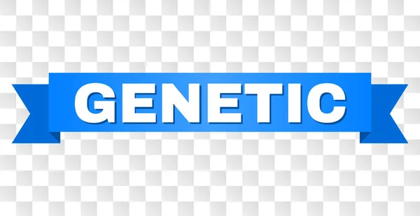 Blauwe streep met genetische titel — Stockvector