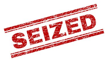 Dokulu ele geçirilen damga mühür çizik