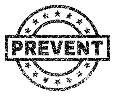 Dokulu grunge önlemek damga mühür