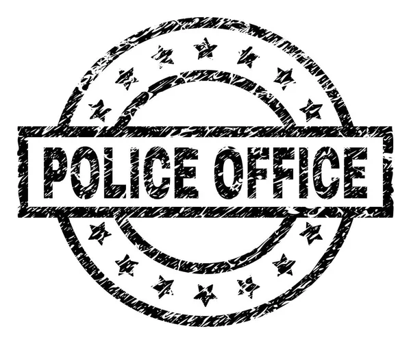 Grunge Textured POLICE OFFICE Stamp Seal — Stock Vector