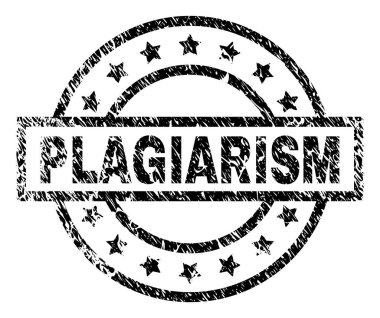 Grunge intihal damga mühür dokulu