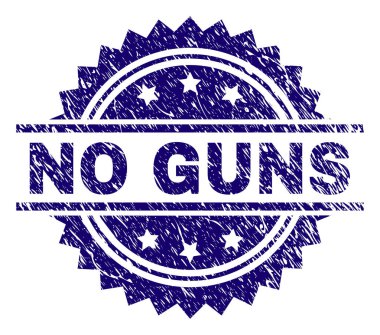 Grunge hiçbir silah damga mühür dokulu