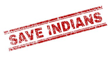 Kızılderililer damga mühür dokulu grunge