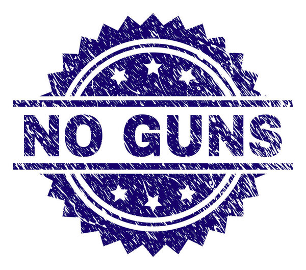 Grunge Textured NO GUNS Stamp Seal