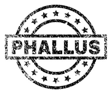 Grunge penis damga mühür dokulu