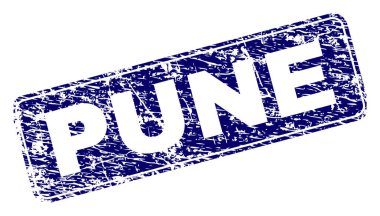 Yuvarlatılmış dikdörtgen damga çizilmiş Pune çerçeveli