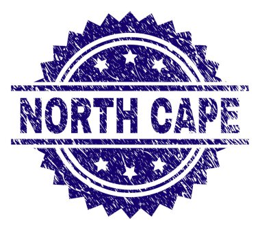 Grunge North Cape damga mühür dokulu