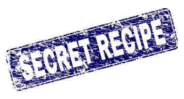 Yuvarlatılmış dikdörtgen damga çizilmiş gizli tarifi çerçeveli