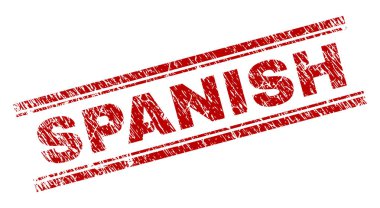 Çizik dokulu İspanyolca mühür damgası