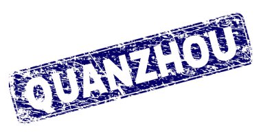 Yuvarlatılmış dikdörtgen damga çizilmiş Quanzhou çerçeveli