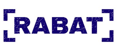 Dokulu Rabat damga mühür köşeler arasında çizik