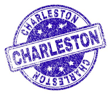 Grunge Charleston damga mühür dokulu