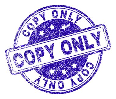 Dokulu kopya tek damga mühür çizik