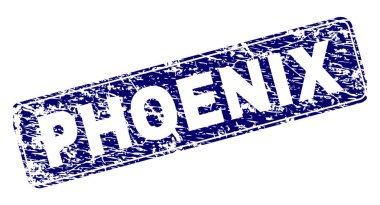 Yuvarlatılmış dikdörtgen damga çizilmiş Phoenix çerçeveli