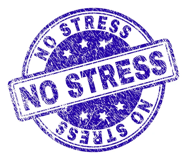Dokulu Hayır çizik stres damga mühür — Stok Vektör