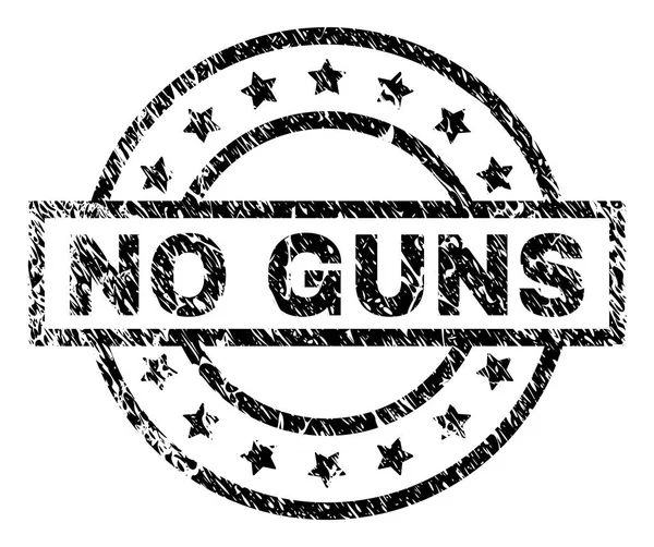 Çizik dokulu Hayır damga mühür silahlar