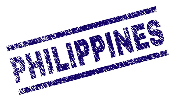 格朗格纹理菲律宾邮票印章 — 图库矢量图片