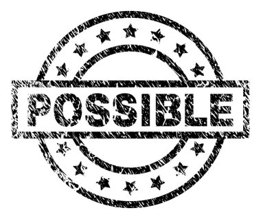 Grunge mümkün damga mühür dokulu