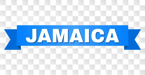 Fita azul com título JAMAICA — Vetor de Stock