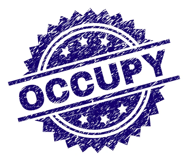 Scratched Textured OCCUPY Stamp Seal — Stock Vector