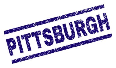 Dokulu Pittsburgh damga mühür çizik